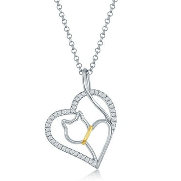 Jewelry Cloth & Pouch Womens .925 Sterling Silver Cubic Zirconia Cross Open Heart Pendant Jewelry Cloth & Pouch Womens .925 Sterling Silver Cubic Zirconia Cross Open Heart Pendant